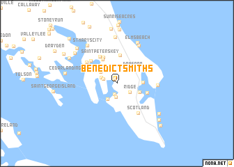 map of Benedict Smiths