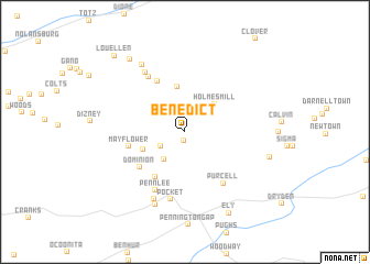 map of Benedict