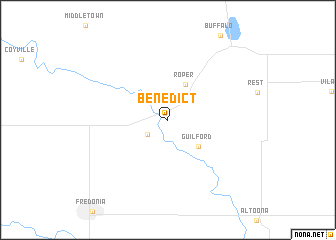 map of Benedict