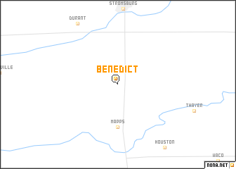 map of Benedict