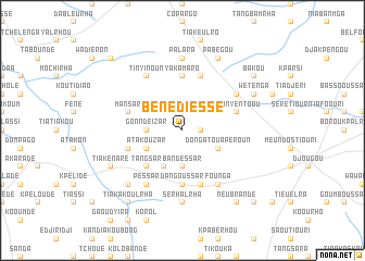 map of Bènèdièsse