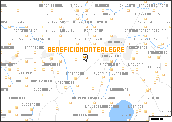 map of Beneficio Monte Alegre