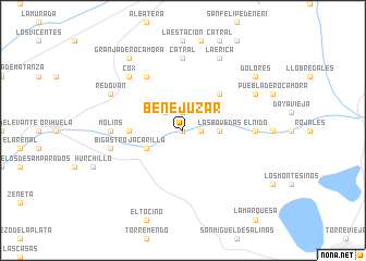 map of Benejúzar