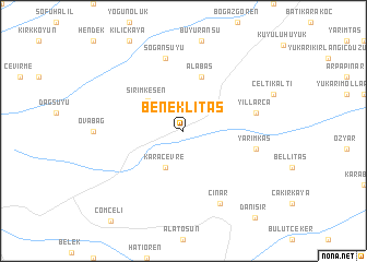 map of Beneklitaş
