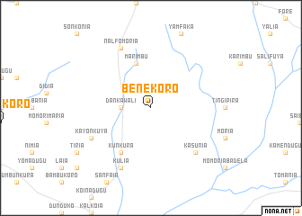 map of Benekoro