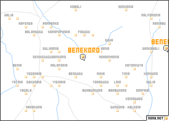 map of Benekoro