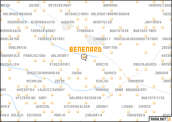 map of Benenard