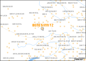 map of Benesirnitz