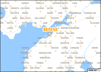 map of Beneso