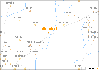map of Bénéssi