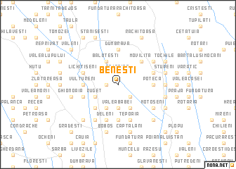 map of Beneşti