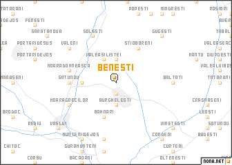 map of Beneşti
