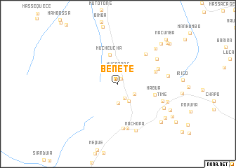 map of Benete