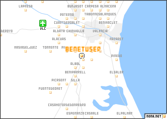 map of Benetúser