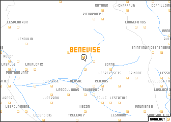 map of Bénévise