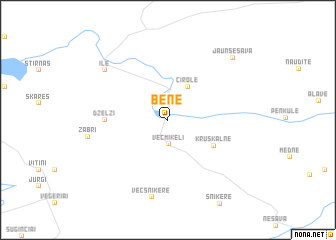 map of Bēne