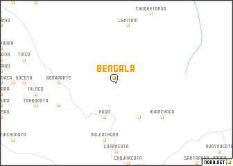 map of Bengala