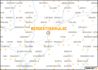 map of Bengeştii de Mijloc