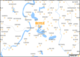 map of Benge