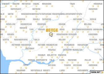 map of Benge