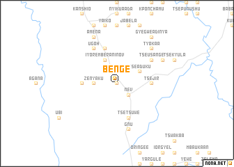 map of Benge