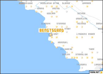 map of Bengtsgård