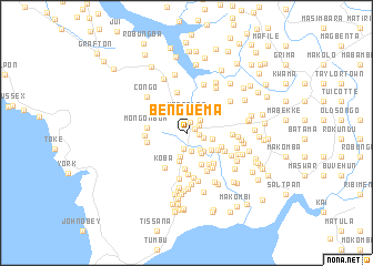 map of Benguema