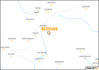 map of Benguma