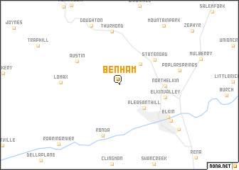 map of Benham