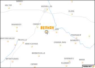 map of Benham