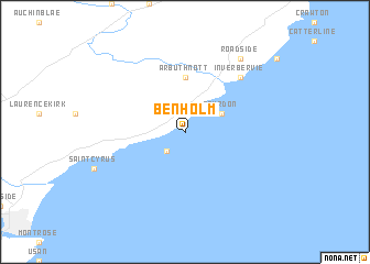 map of Benholm