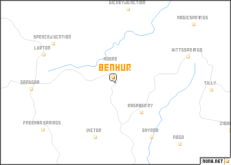 map of Ben Hur