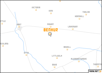 map of Ben Hur