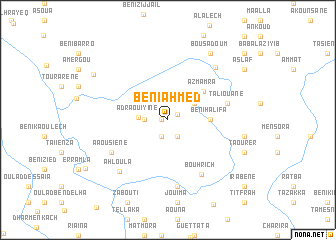 map of Beni Ahmed