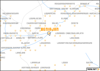 map of Beniaján