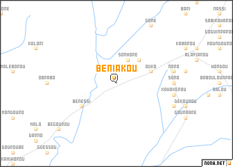 map of Béniakou