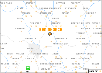 map of Beniakovce