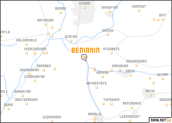 map of Beniamin