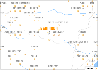 map of Beniardá