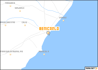 map of Benicarló