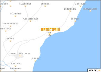 map of Benicasim