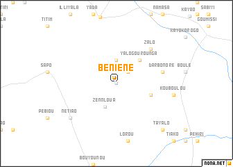 map of Beniéné