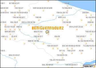 map of Beni Guenndourz