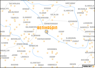 map of Beni Hadaïn