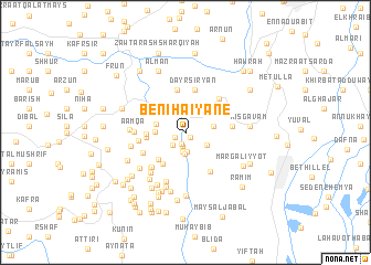 map of Beni Haïyâne