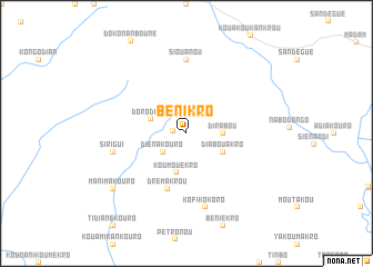 map of Bênikro