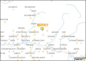 map of Beníky