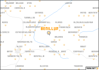 map of Benillup