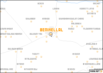 map of Beni Mellal