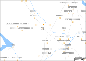 map of Benimodo